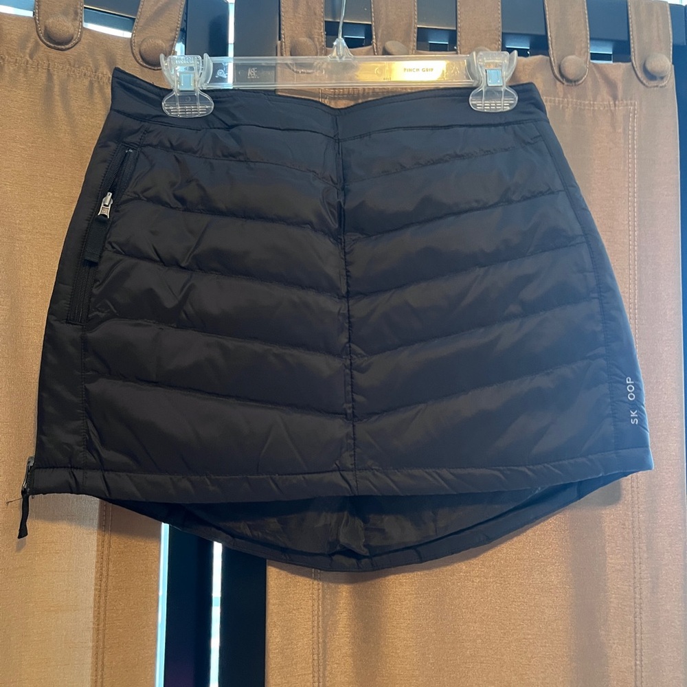 Skhoop black puffy mini skirt